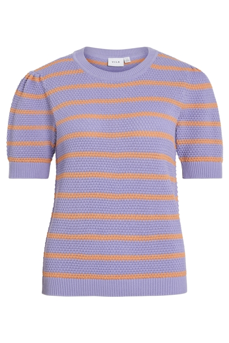 Vila vidalo o-neck s/s stripe knit-noos